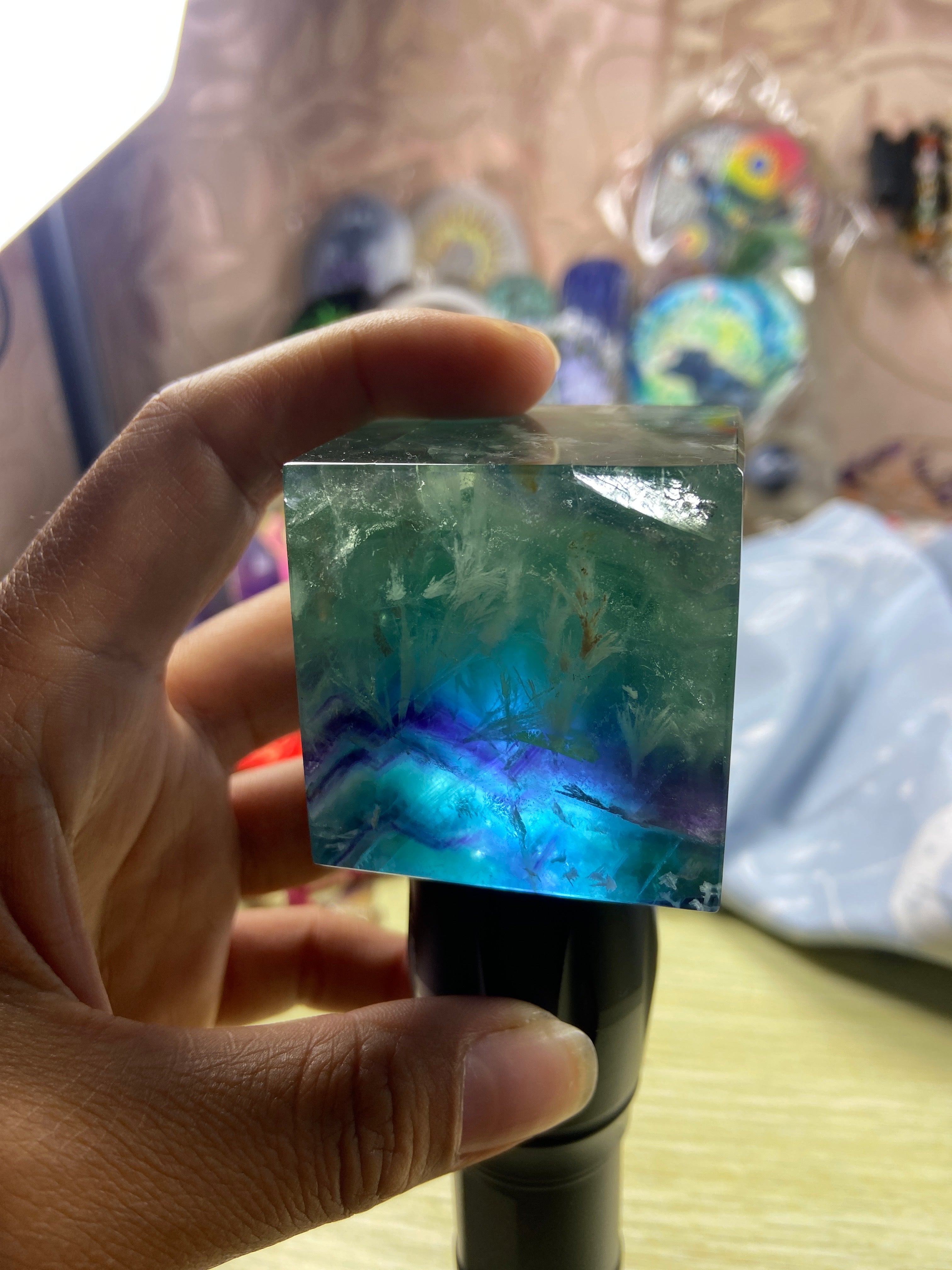 Flourite cube